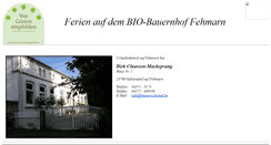Desktop Screenshot of fehmarn-biohof.de