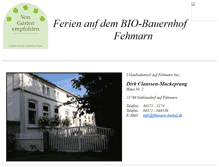 Tablet Screenshot of fehmarn-biohof.de